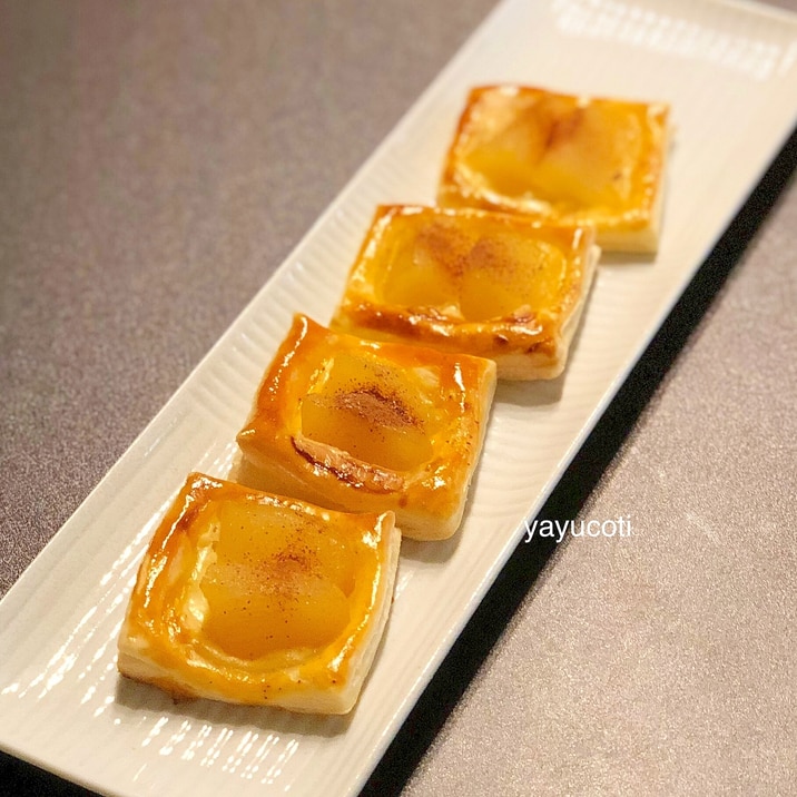 簡単!食べやすい!チーズ入りりんごのオープンパイ